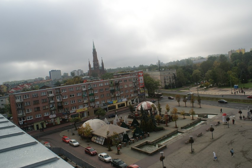 Dąbrowa Górnicza: widok z dachu Pałacu Kultury Zagłębia