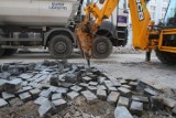 Stara kostka z Piotrkowskiej trafi na plac Wolności, szyny na Brus