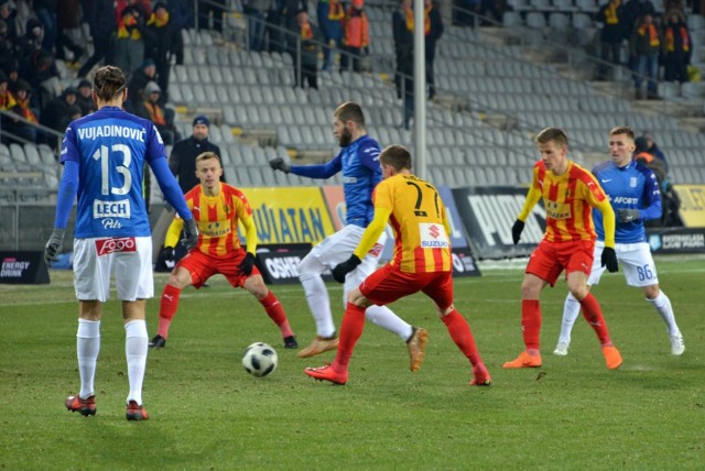 Mecz Korona Kielce - Lech Poznań 1:0 [RELACJA, WYNIK, ZDJĘCIA]