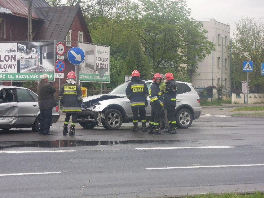 Kolizja Zamościu: Audi zderzyło się z BMW