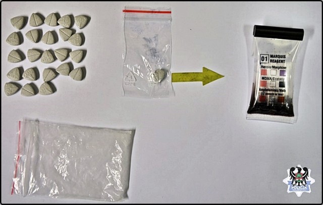 Tabletki ecstasy znalezione przez policjantów przy 28-latku