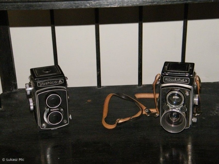 Można w nim obejrzeć ekspozycję starych aparatów. Fot....