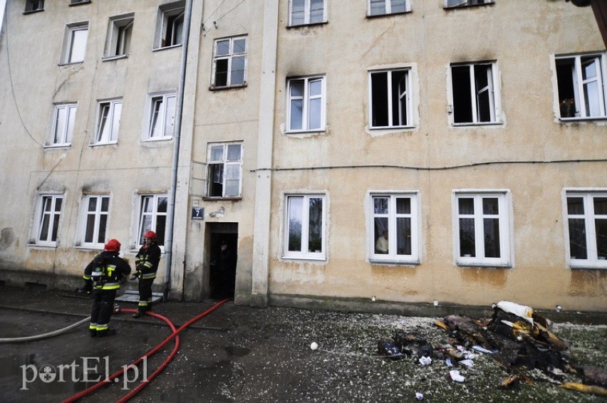 Pożar w Elblągu. Ewakuowano sześć osó