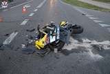 Styrzyniec: Wypadek po nieustąpieniu pierwszeństwa. Mercedes zderzył się z motocyklem