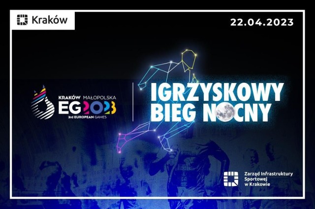 Igrzyskowy Bieg Nocny odbędzie się 22 kwietnia 2023 roku w Krakowie