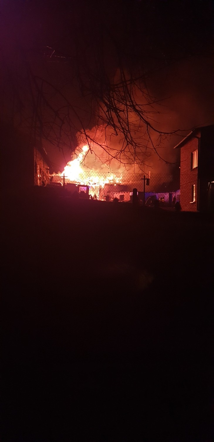 Pożar stodoły w Stolcu