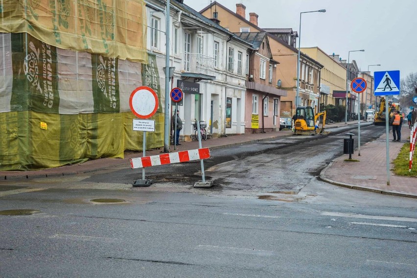 Trwa remont ul. Prostej w Białej Podlaskiej. Kierowcy napotkają utrudnienia w ruchu