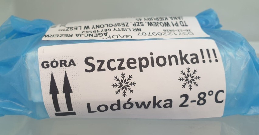 Pierwszy dzień szczepień przeciwko Covid19 w Lesznie