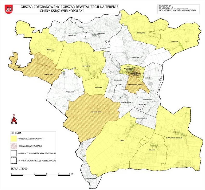 Obszar zdegradowany i obszar rewitalizacji na terenie gminy...