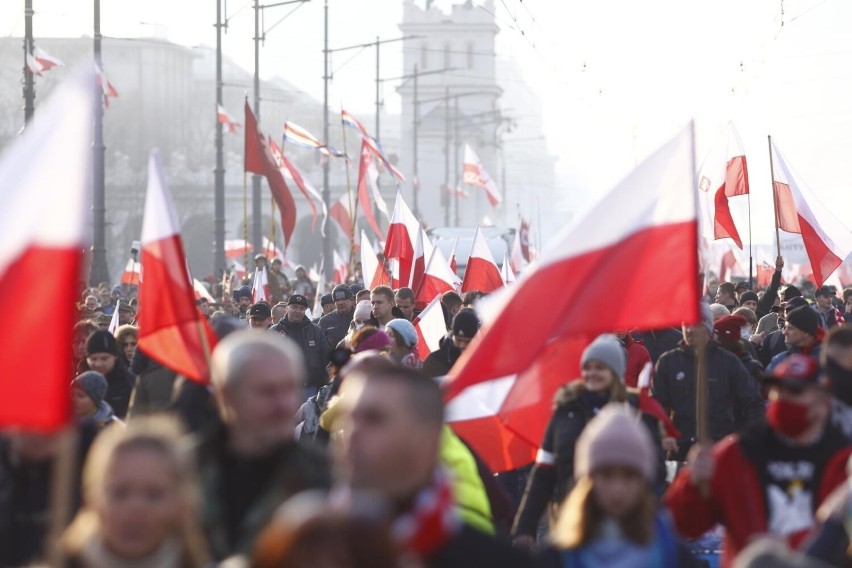 Zeszłoroczna edycja Marszu Niepodległości w Warszawie....