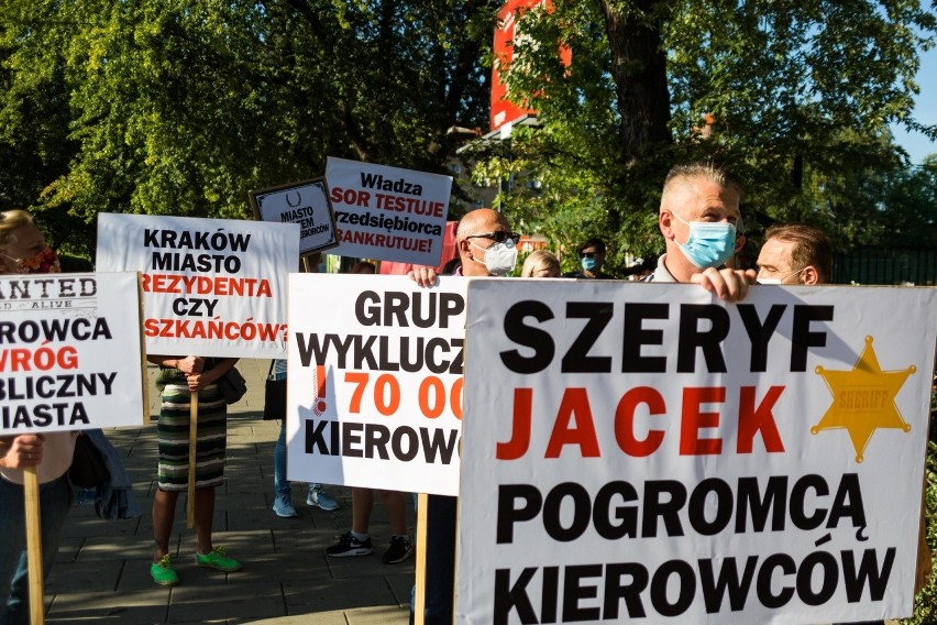 To kolejny protest mieszkańców Krakowa dot. zmian w ruchu w...