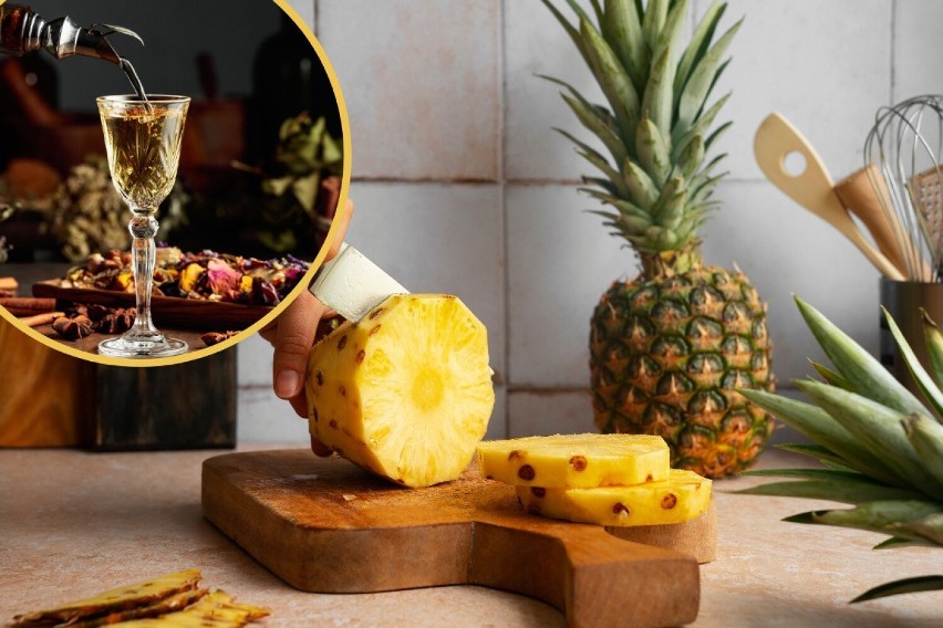 Nalewkę z ananasa można podawać jako aperitif lub jako...