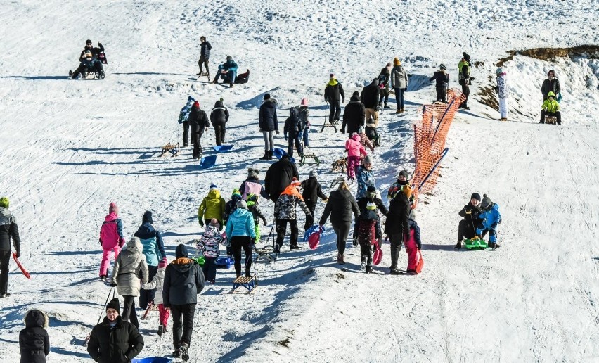 W niedzielę stok w Myślęcinku opanowali narciarze i...