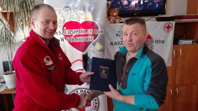 Akcja zbiórki krwi, styczeń 2018; Kaszubski Klub HDK PCK Połchowo