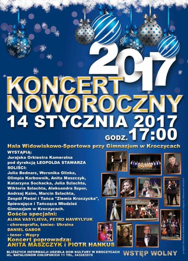 Koncert noworoczny 2017 w Kroczycach.