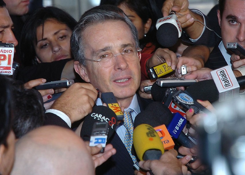 Prezydent Kolumbii Alvaro Uribe.