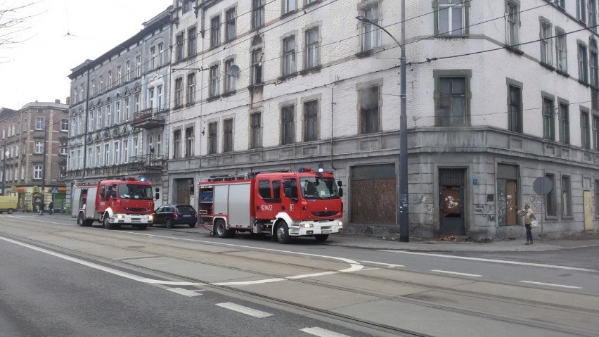 Pożar kamienicy w Chorzowie Batorym