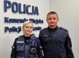 Policjantka z Leszna i jej kolega uratowali życie mężczyzny. Trudna akcja na wiadukcie Grota- Roweckiego ZDJĘCIA