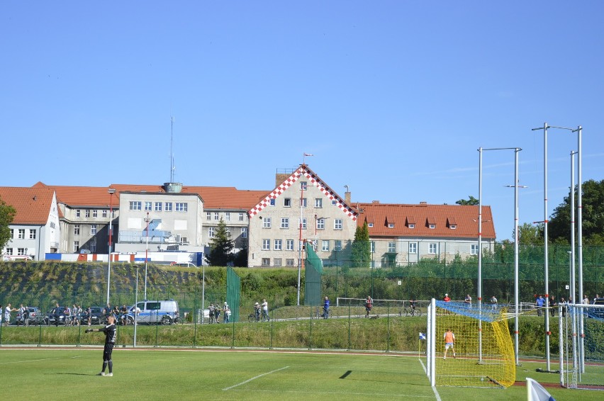 Rękaw powietrzny nad szpitalem w Sztumie