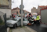 Wypadek na ulicy Kartuskiej w Legnicy [ZDJĘCIA]