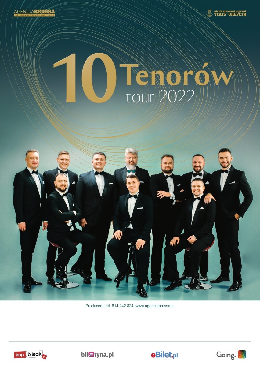 Koncert 10 tenorów w Zawierciu już 5 marca.