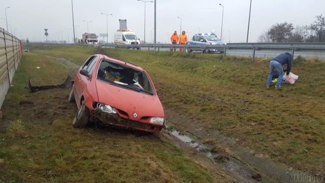 Wypadek na autostradzie A4 na wysokości Przysieczy.