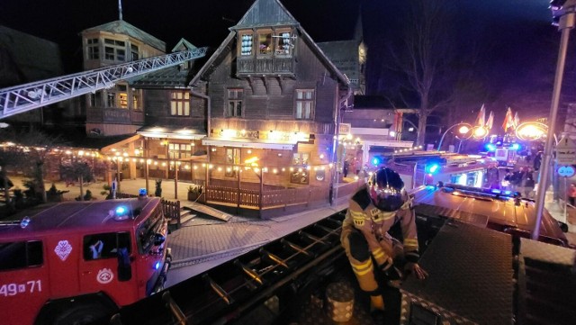 Pożar restauracji na Krupówkach