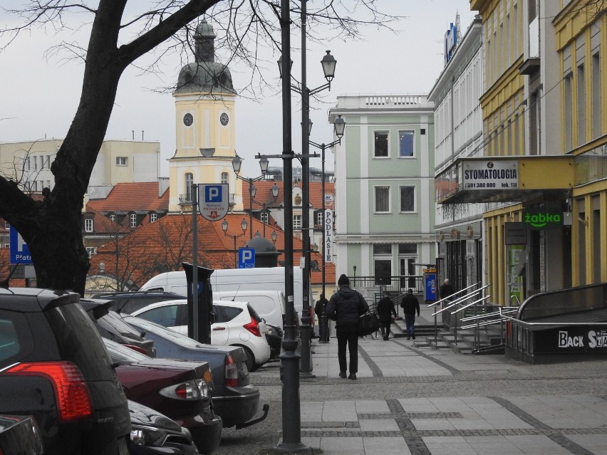 Centrum miasta po godzinie 9 w czwartek (12.03.2020).