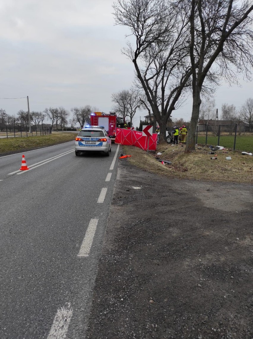 Śmiertelny wypadek w Pamiętnej pod Skierniewicami. Policjanci ustalają tożsamość ofiary