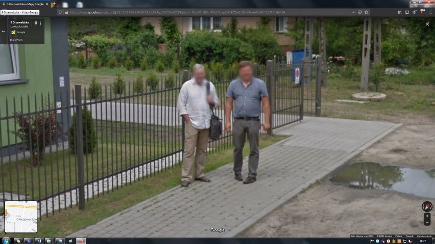Mieszkańcy Korabki w Łowiczu na Google Street View. Kogo złapała kamera? [ZDJĘCIA]
