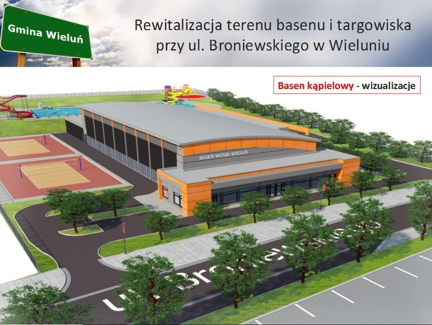 Koncepcja kompleksu basenów przy ul. Broniewskiego