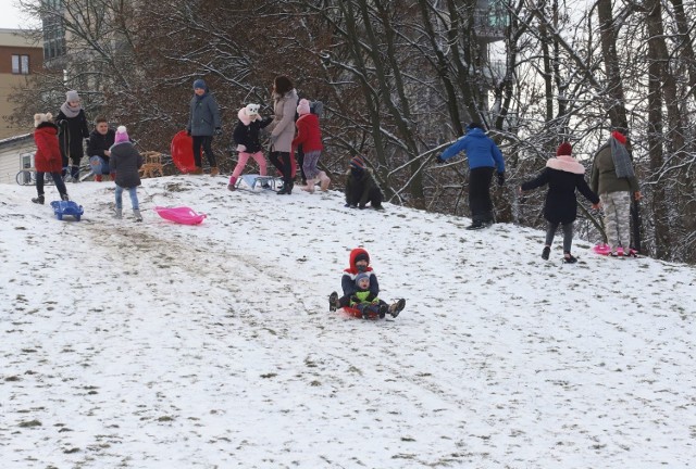 Zima w Radomiu. Najbardziej z opadów śniegu cieszą się dzieci. Na górkach w radomskich parkach pojawili się młodzi sympatycy sportów zimowych. Najwięcej dzieci spotkaliśmy na górce w parku Leśniczówka.

Przesuń w prawo, aby oglądać kolejne zdjęcia.
Używaj gestów i strzałek.