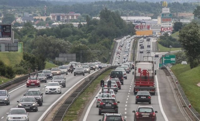 Korki na autostradzie A1/ zdjęcie podglądowe