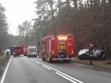 Wypadek na drodze K11 w pobliżu miejscowości Płytnica 