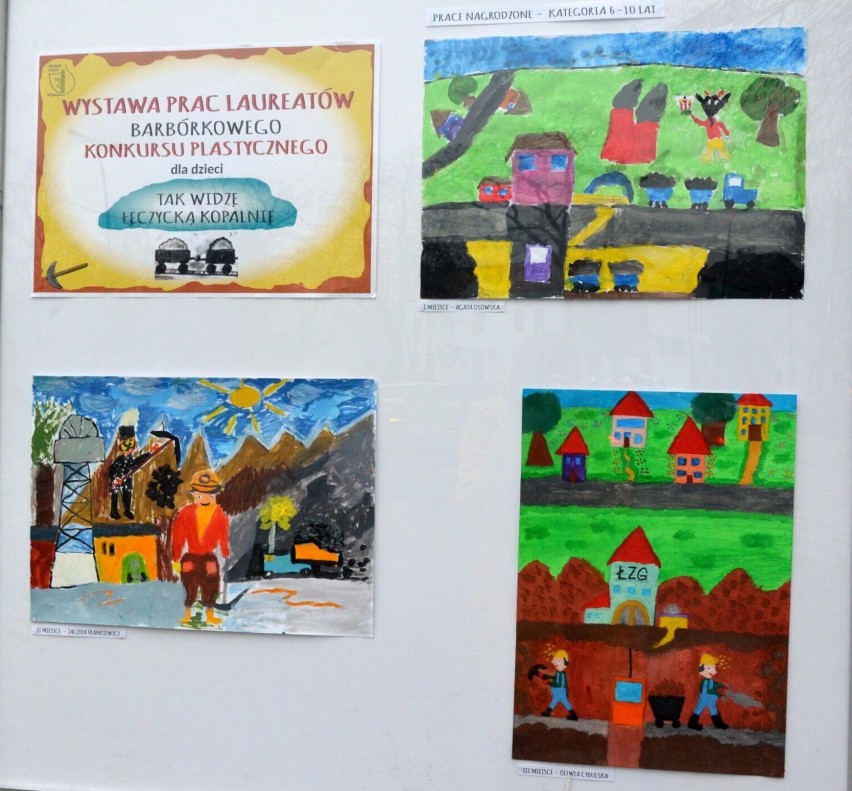 Barbórkowy konkurs plastyczny dla dzieci „Tak widzę łęczycką kopalnię” został rozstrzygnięty