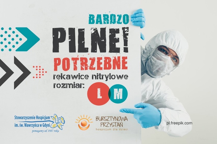 Gdynia. Potrzebna pomoc dla Hospicjum. Kalendarz na 2021 rok sprzedawany w formie cegiełek i zbiórka na rękawice nitrylowe