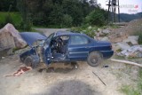 Wypadek w Brennej: młody bielszczanin rozbił auto w kamieniołomie