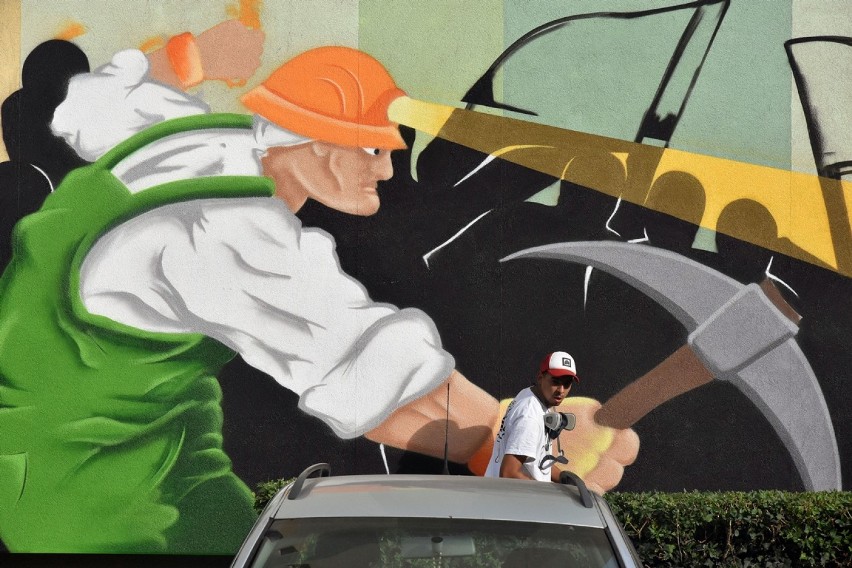 Powstają nowe murale w Lubinie, są interesujące.