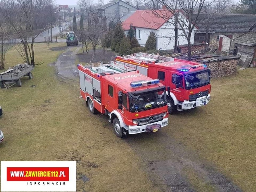 Silny wiatr w pow. zawierciańskim. Dużo zniszczeń! Strażacy mieli dużo pracy [ZDJĘCIA]