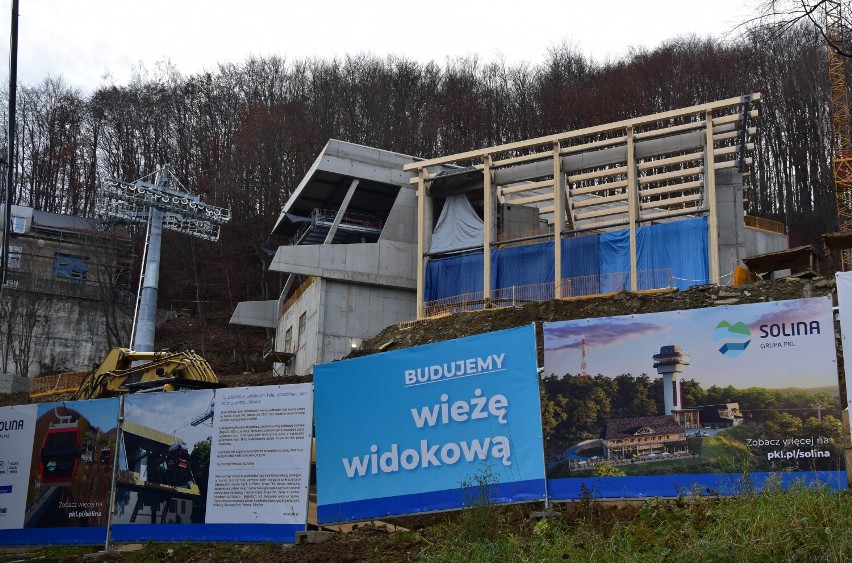 Trwają prace przy budowie kolei gondolowej w Solinie [ZDJĘCIA]