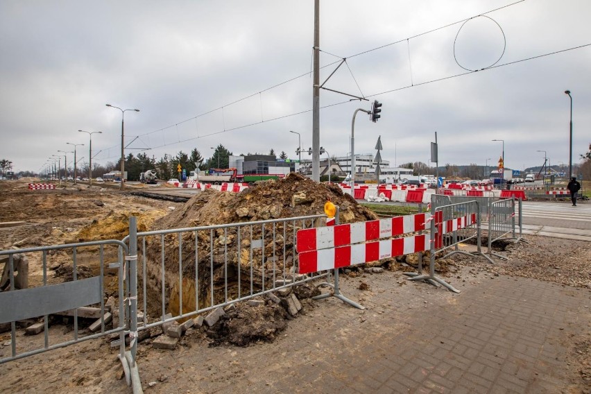 Postęp prac przy budowie mostów oraz na ul. Fordońskiej.