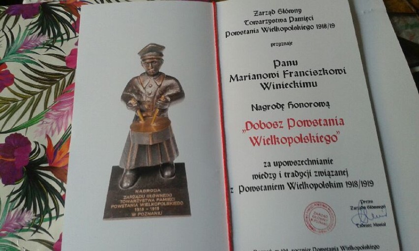 Marian Winiecki z Jaracza otrzymał prestiżową nagrodę Dobosza [ZDJĘCIA]
