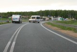 Wypadek motocyklisty w Żorach. 22-latek z Rybnika rozbił się na łuku ulicy Lotniskowej