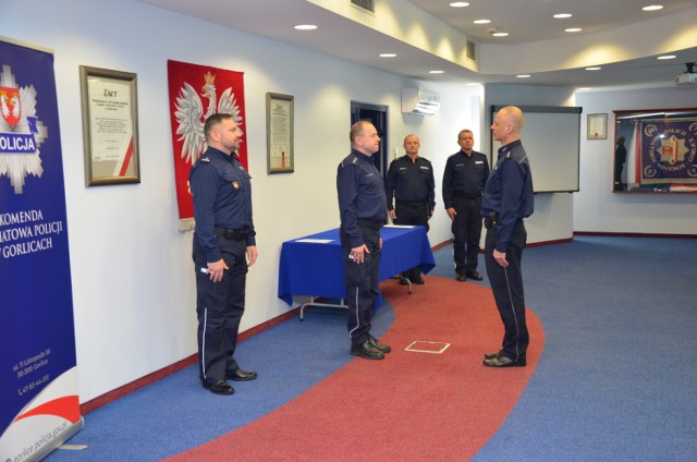 W Komendzie Powiatowej Policji w Gorlicach odbyło się wprowadzenie i powierzenie obowiązków pierwszemu zastępcy komendanta
