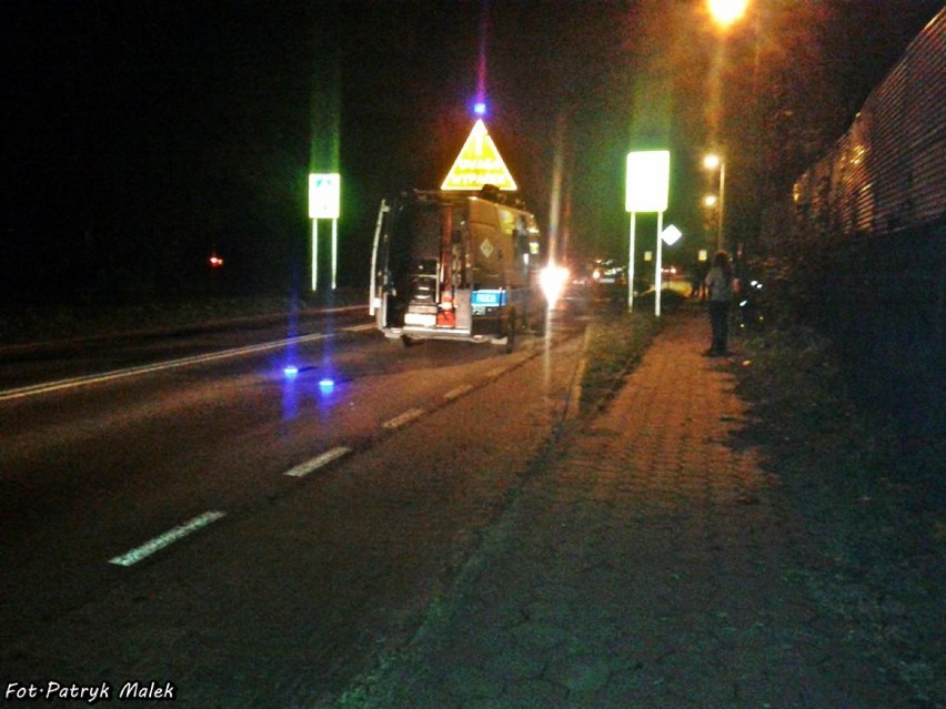 Wypadek na ulicy Kościuszki w Ogrodzieńcu.
