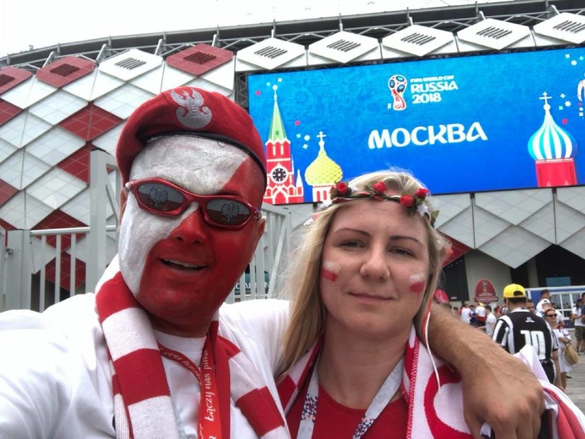 Piotrkowscy kibice na meczu Polska - Senegal w Moskwie na...