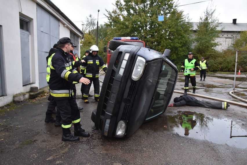 Ćwiczenia bielskich strażaków