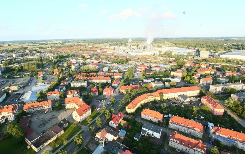 Widok na rejony południowe Szczecinka