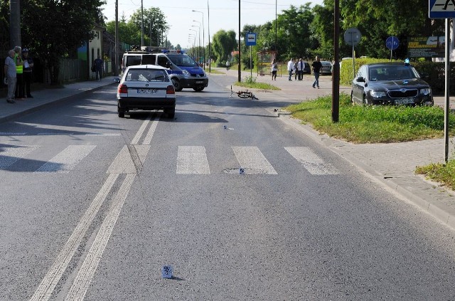 Do potrącenia rowerzystki doszło na ulicy Czaplinieckiej w Bełchatowie