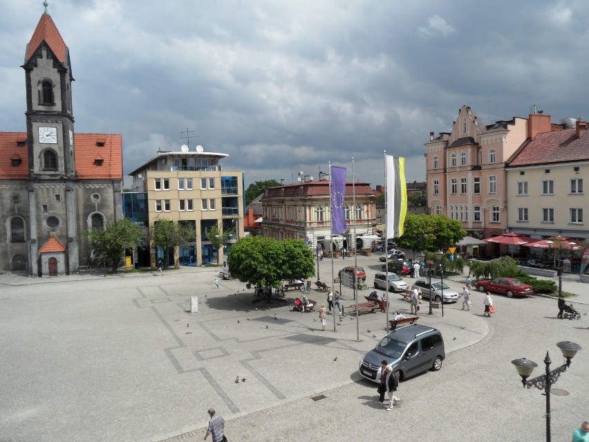 Rynek w Tarnowskich Górach w lipcu 2013 roku